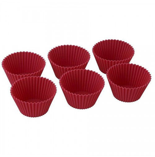 6 pirottini in silicone per muffin cupcakes Silikomart stampi ø 6,9 cup 01